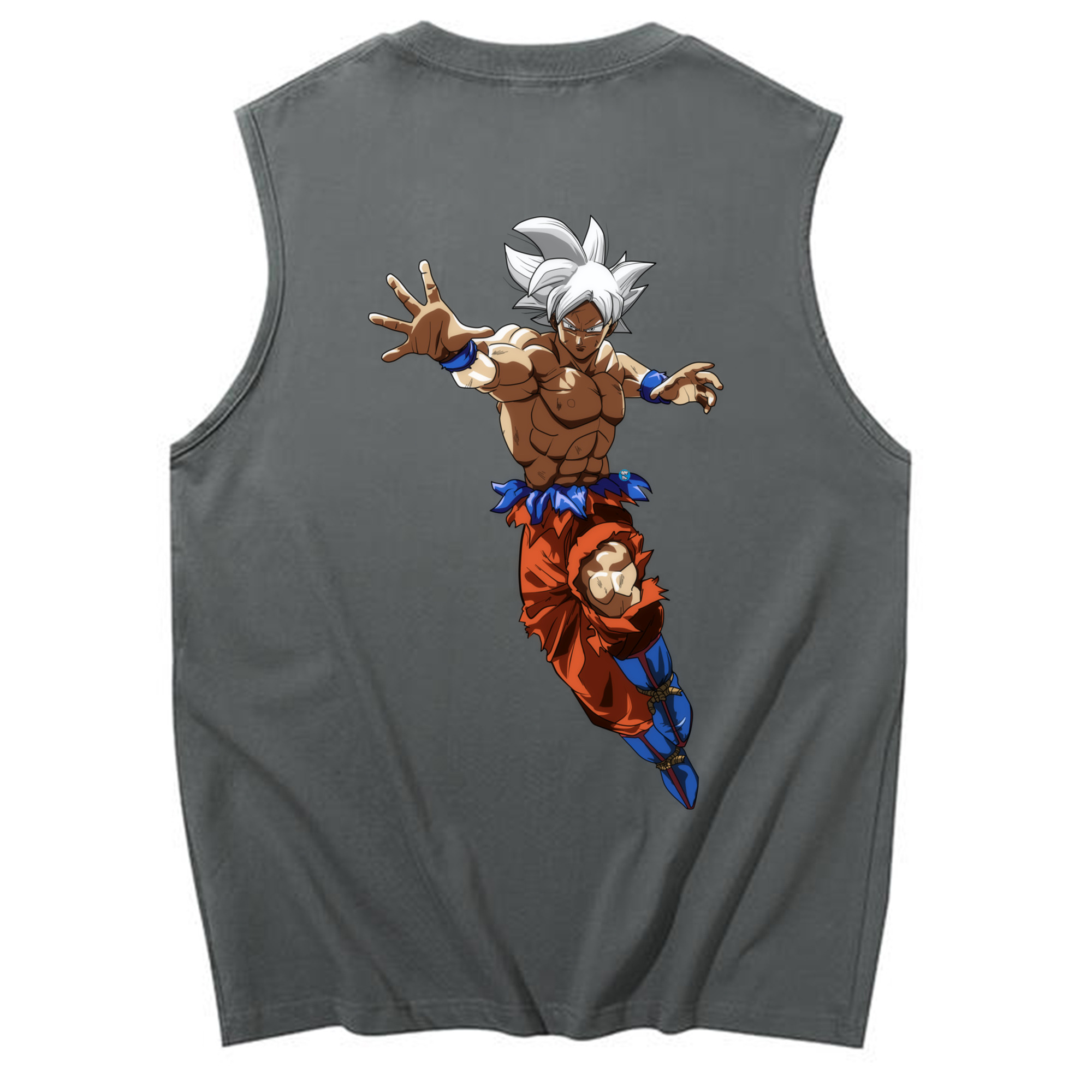 （画像用） ドラゴンボール 孫悟空（そん ごくう）Son Goku カカロット DRAGON BALL Kakarotto コットン100％タンクトップ（背面プリント）